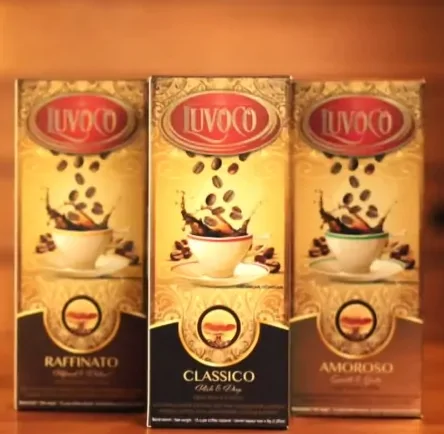 Φωτογραφία συσκευασιών καφέ LUVOCO